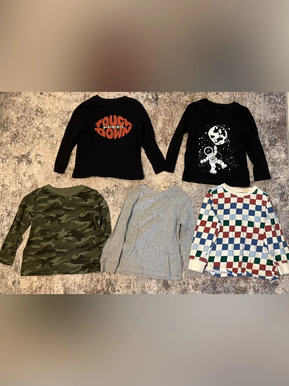 Boys long sleeve shirt bundle set 4T